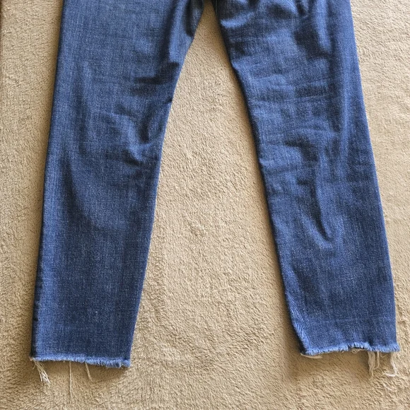 MOTHER Blue Cropped Jeans - Picture 11 of 16